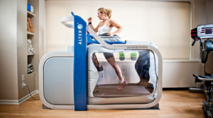 The AlterG treadmill.